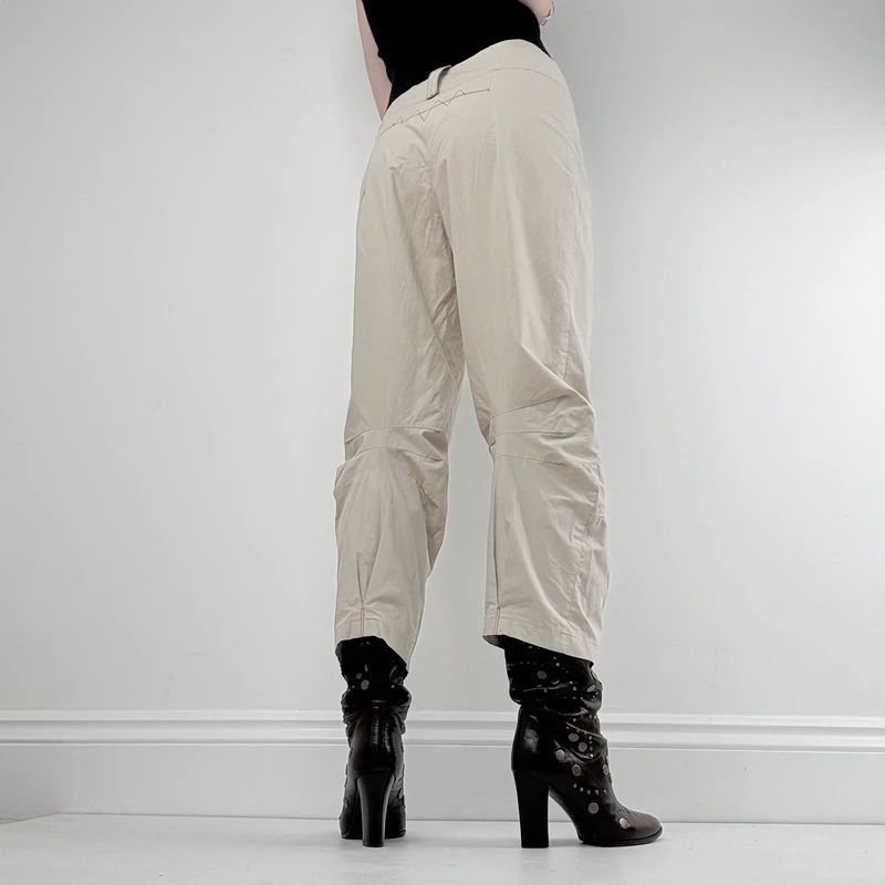 structured cropped capri trousers