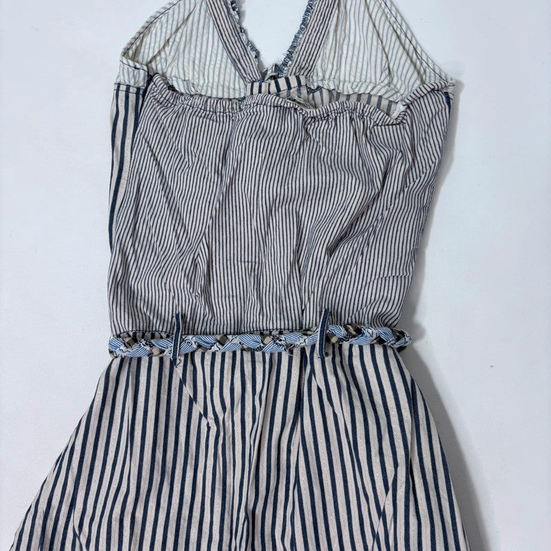 pinstripe batwing slouchy dungarees