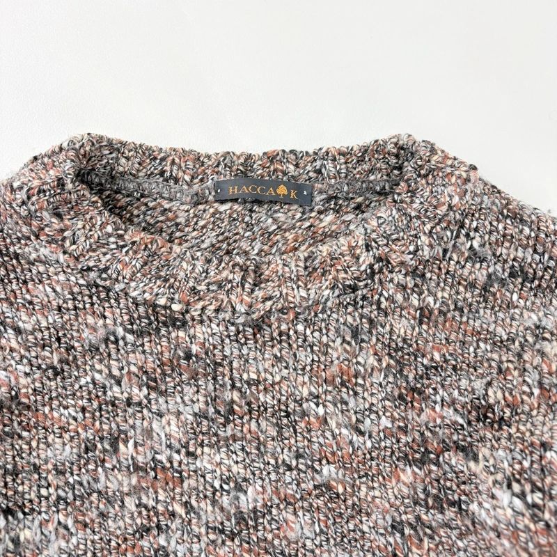 brown chunky knitted oversized jumper