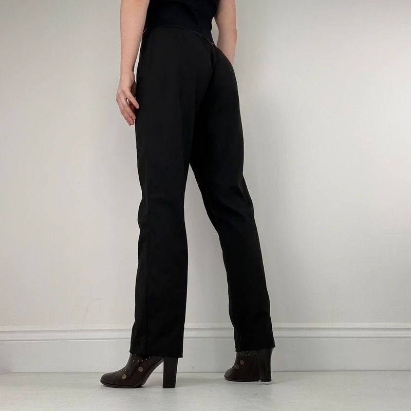Black Cop Copine straight leg trousers