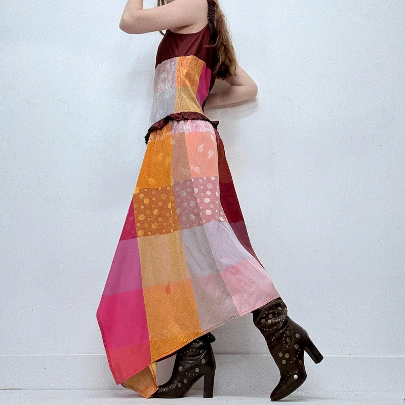 tartan corset lace dress