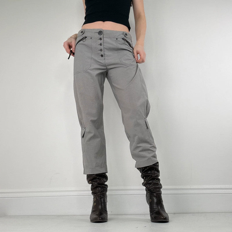 Cop Copine napoleonic grey pinstripe utility trousers