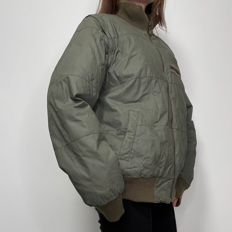 Levi's Khaki puffer bomber jacket