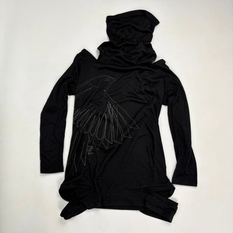 black slouchy Cop Copine t-shirt