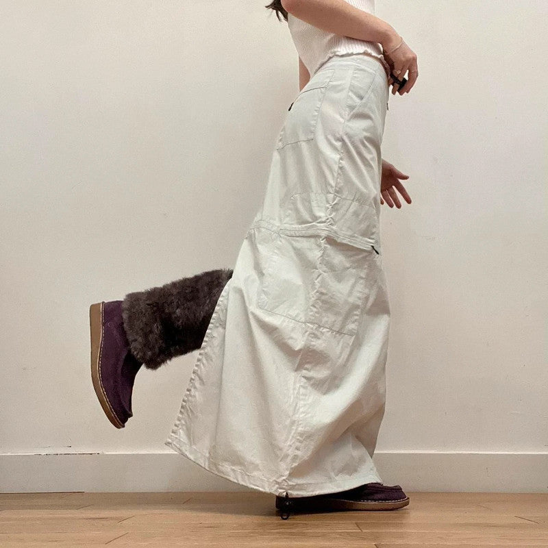 tech cargo maxi skirt