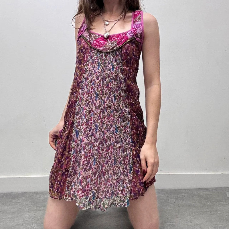 sheer silk floral fairy dress