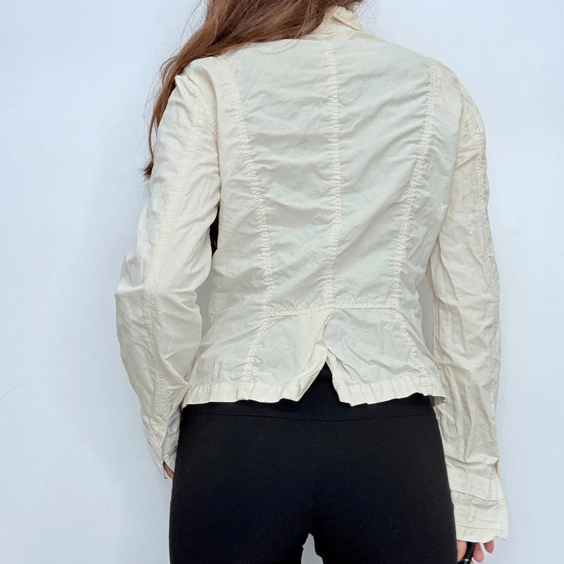 hook and eye fitted military jacket
