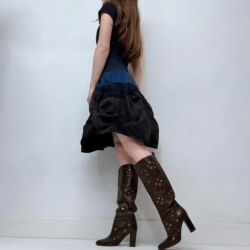 marithe francois girbaud puff draped dress