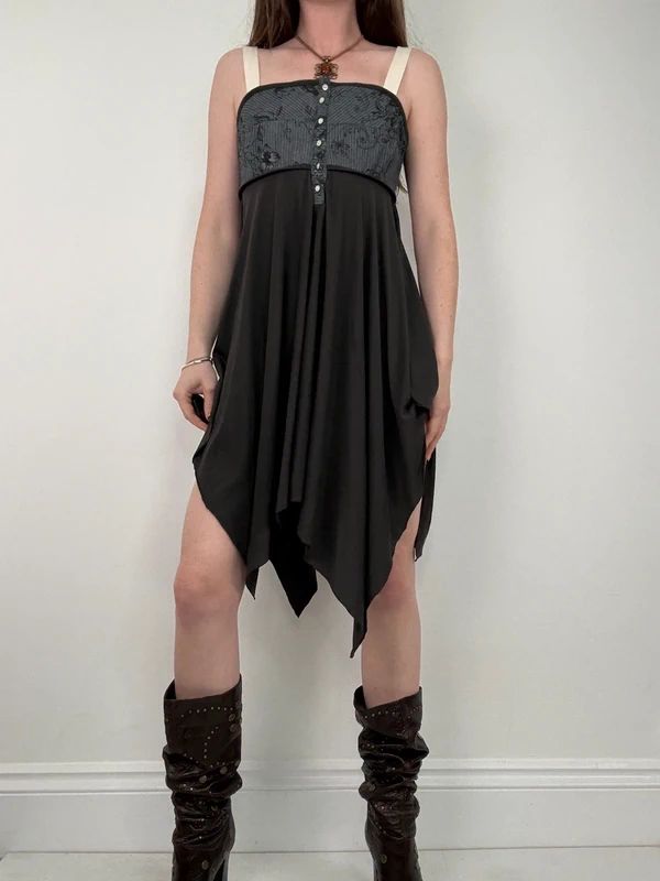 Cop Copine pleated flared grunge dress