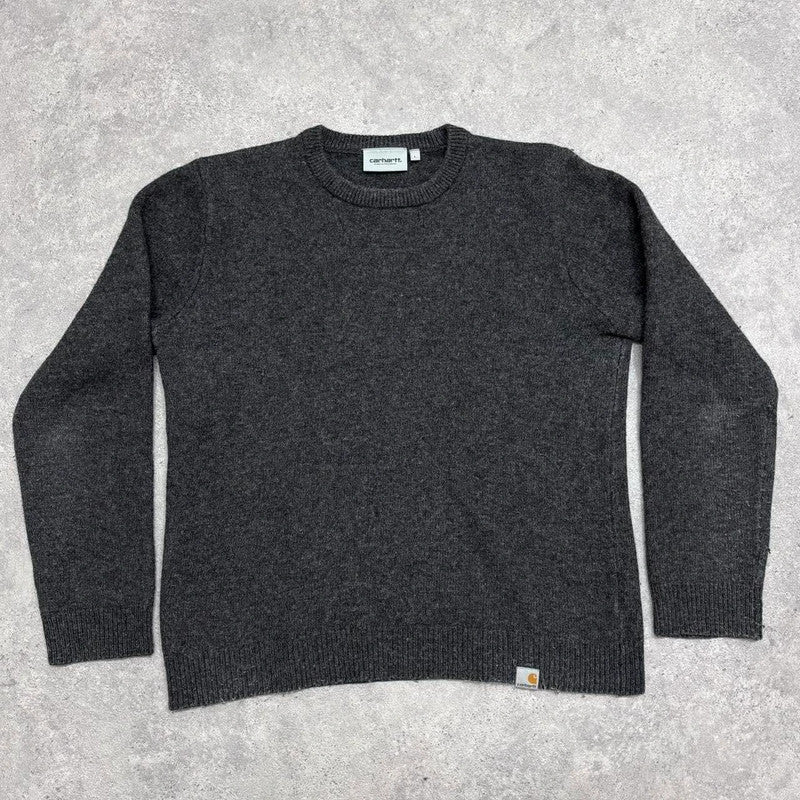 grey Carhartt slouchy knit wool jumper