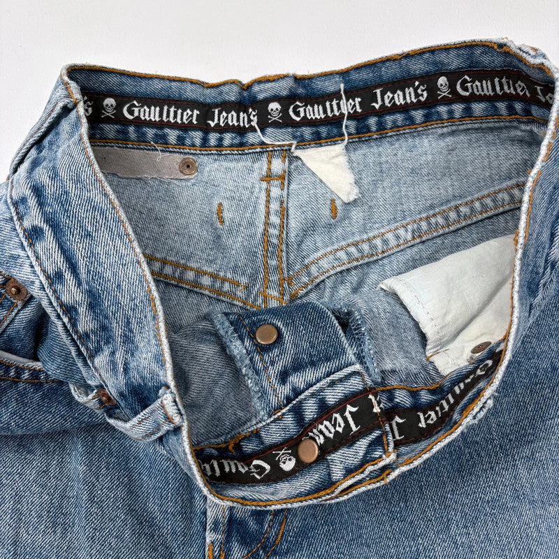 distressed denim Jean Paul Gaultier jeans