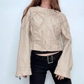 cropped hook and eye corset style jacket