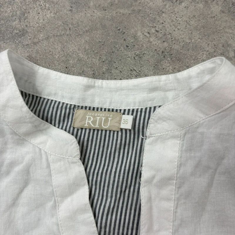 pinstripe cotton long shirt