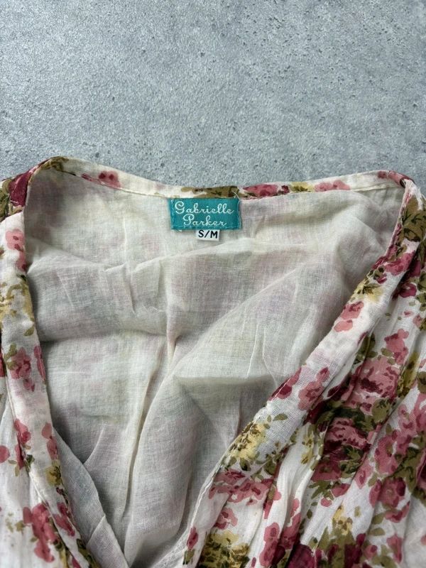 floral rose ruffle wrap around mini summer tea dress