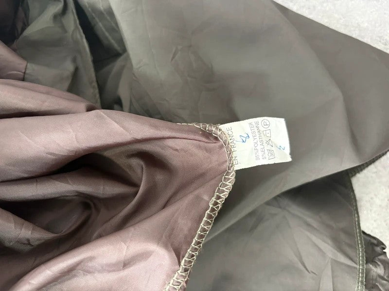 khaki layered tech utility maxi skirt
