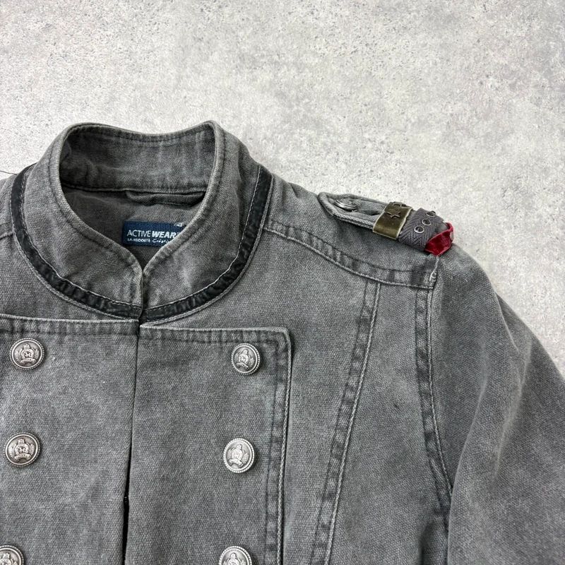 Khaki military napoleon military jacket