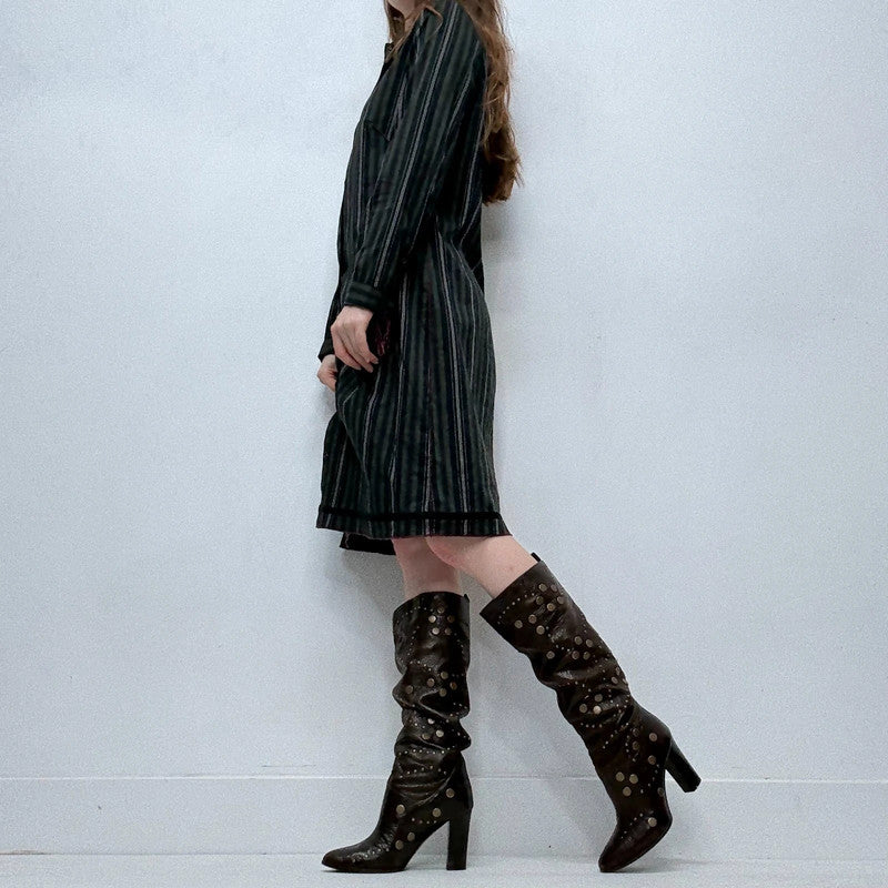 Cop Copine pinstripe shirt dress