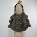 knitted slouchy shoulder bag