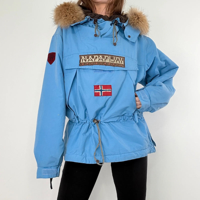Vintage 90s napapijri geographic Skidoo jacket