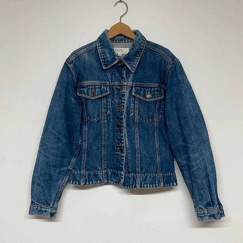 Distressed 90s denim jacket