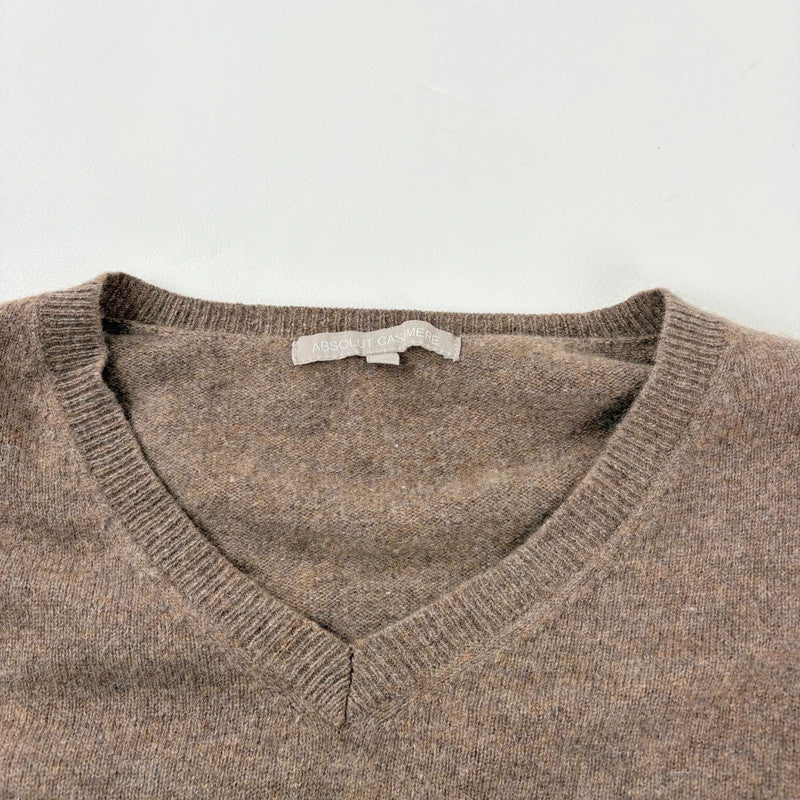 Brown cashmere slouchy jumper