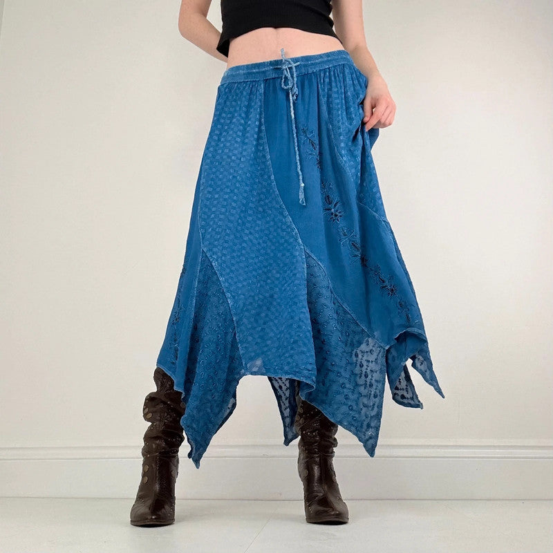 blue embroidered hippie fairy