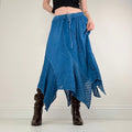 blue embroidered hippie fairy