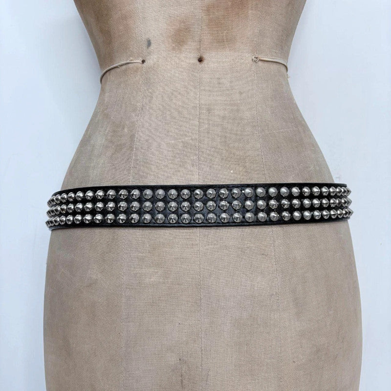 Black Studded Belt