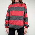 oversized striped cotton chore shirt