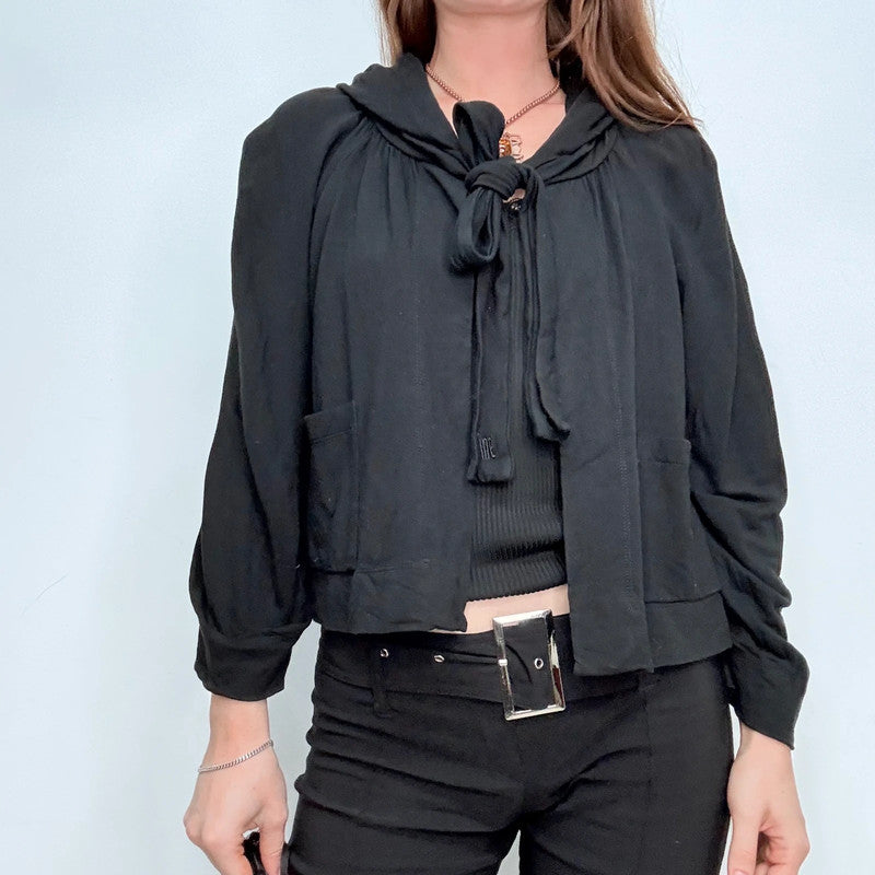 Cop Copine black flared hooded jacket