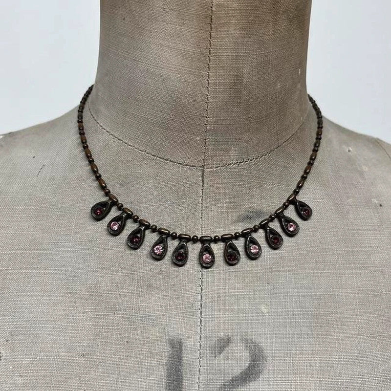 Gem chandelier necklace