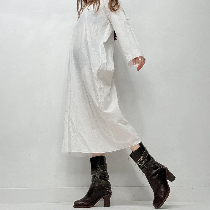 white cotton antique nightie