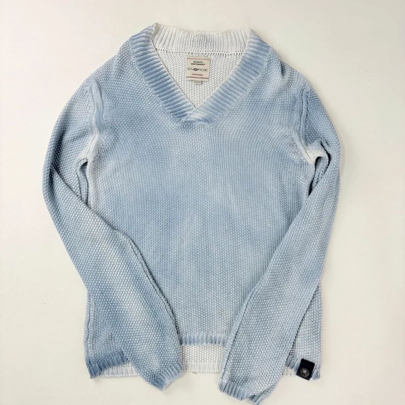 distressed chunky knit slouchy jumper