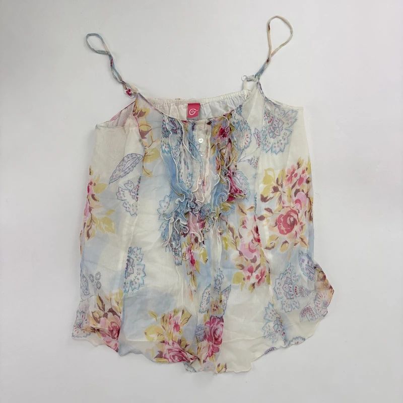 Floaty Fairy Sheer Silk Cami Vest