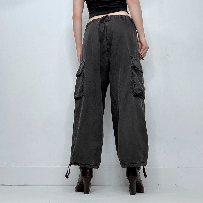 Jean Paul Gaultier oversized baggy low rise drawstring trousers