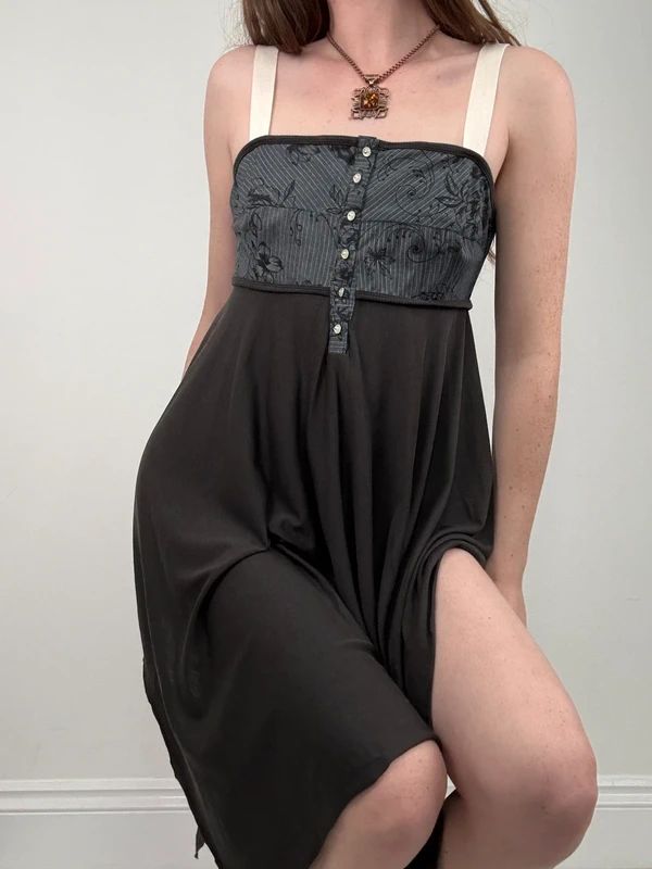 Cop Copine pleated flared grunge dress