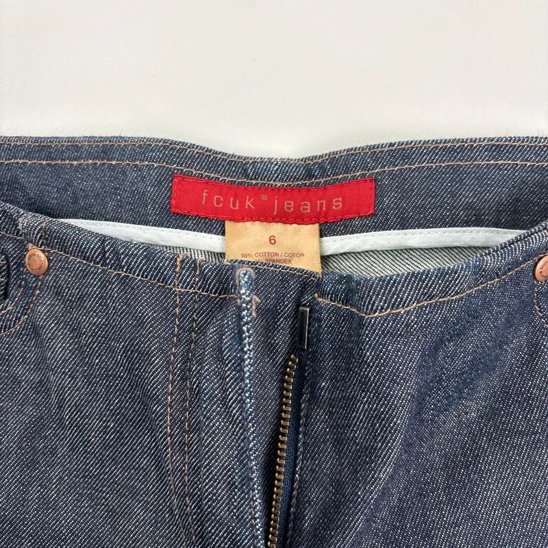 dark wash salvage denim FCUK jeans