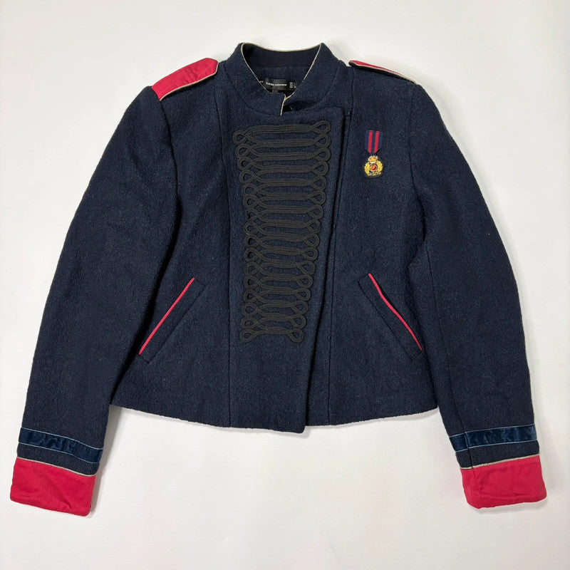 navy wool military napolionic jacket