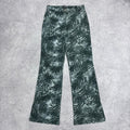 90s patterned flared bootcut jeans