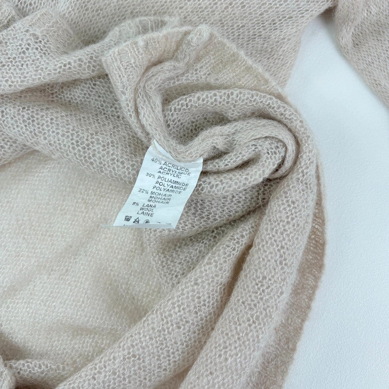 sheer slouchy mohair knit jumper