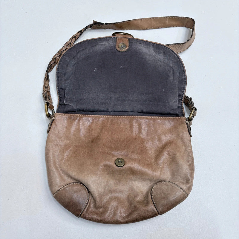 tan leather cross body bag