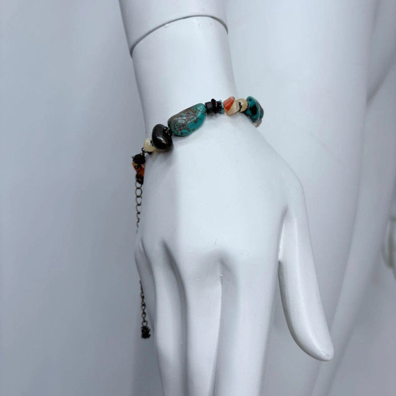 gemstone beaded boho bracelet