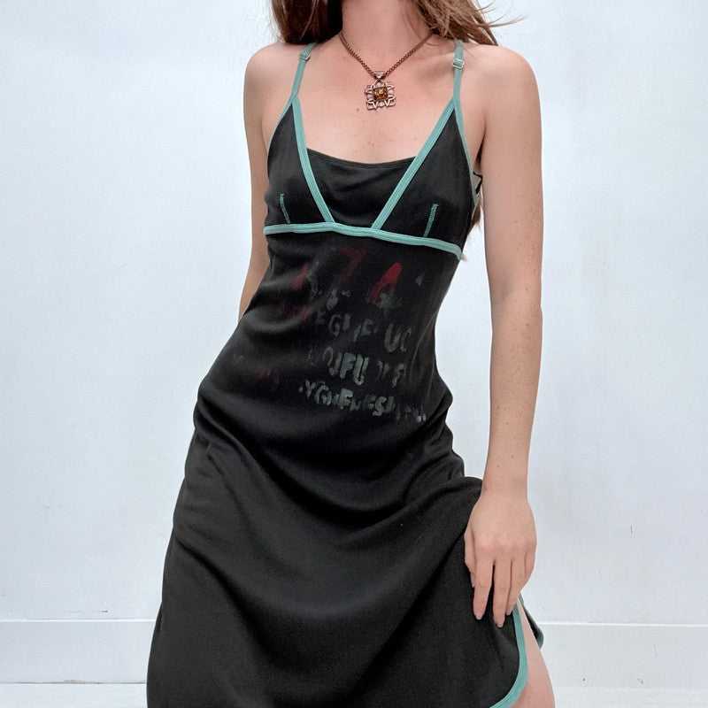 black ribbed jersey Cop Copine midi dress