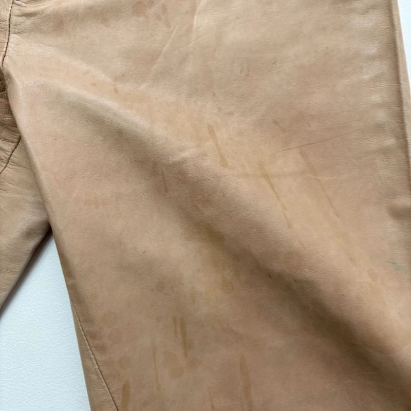 Joseph tan leather stright leg trousers