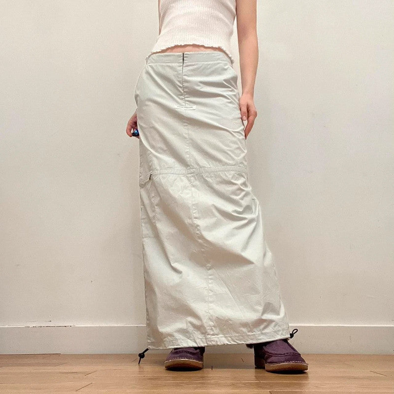 tech cargo maxi skirt