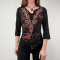 Black Graphic Grunge T-Shirt