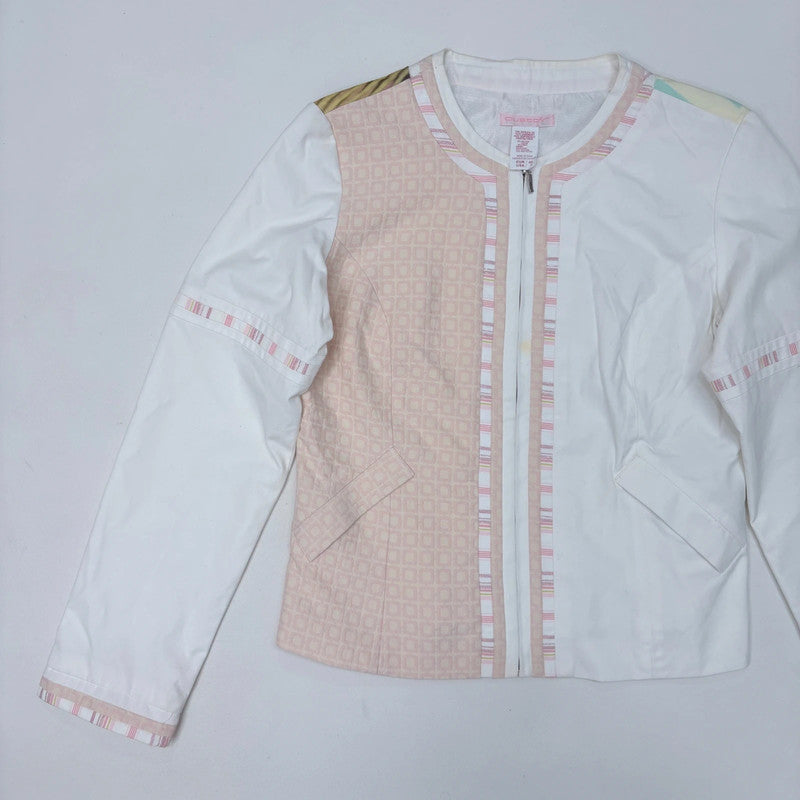 fitted cropped custo Barcelona jacket