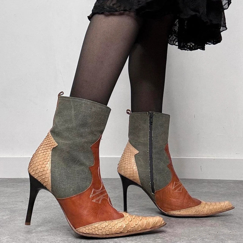 pointed toe cowboy boots
