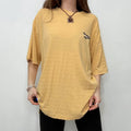 baggy short sleeve yellow Reebok t-shirt