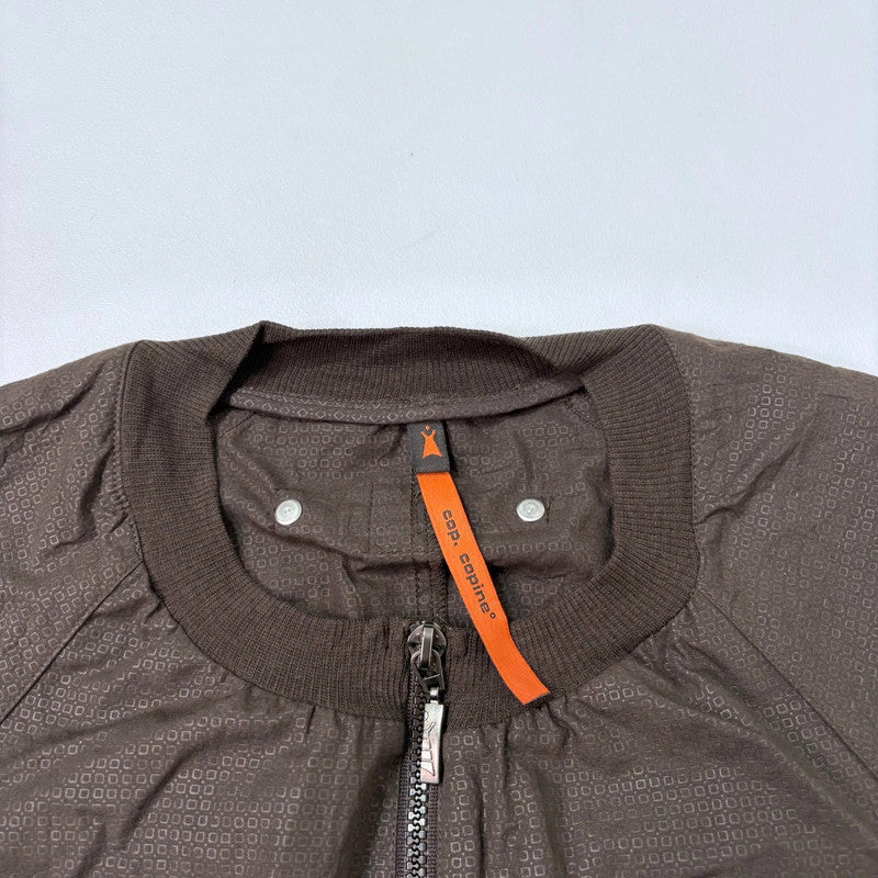 Cop Copine brown khaki puff mini dress